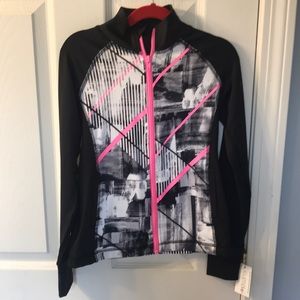 Girls Small (7/8) zip up track active jacket NWT